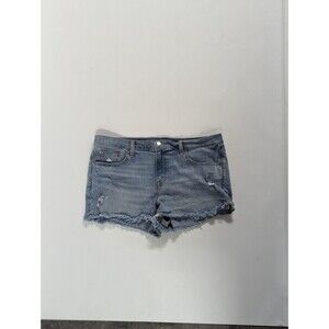 Gap Size 16 R Women's Mid Rise 3" Inseam Denim Blue Jean Cut Off Shorts